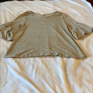 Gray 3/4 Sleeve Shirt